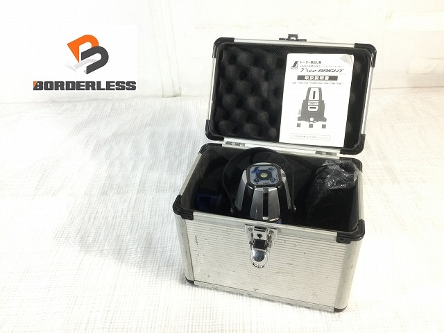 used SHINWA シンワ レーザー墨出し器 No.77360 レーザーロボ ネオ 31 ブライト LASER ROBO Neo 31 BRIGHT 縦 横 大矩 地墨 102093