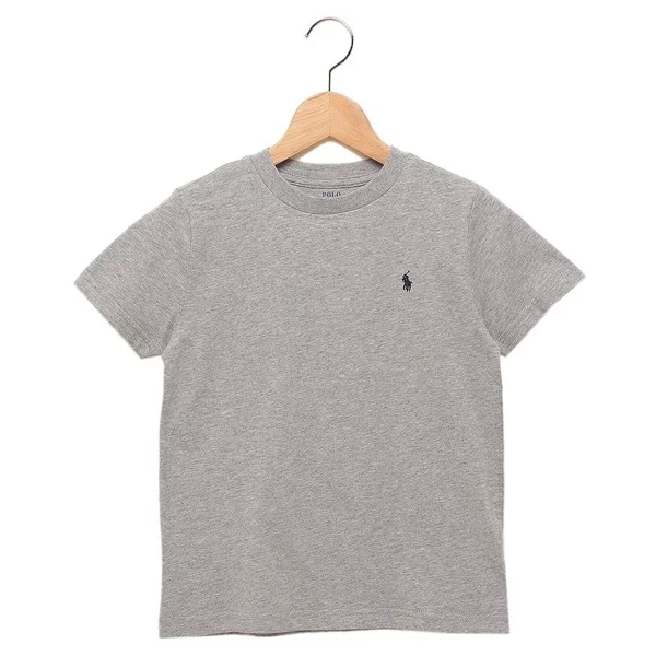 子供服 コットン ジャージー クルーネック Tシャツ グレー ボーイズ RALPH LAUREN 322832904039 GR