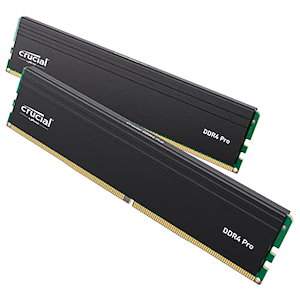 Crucial(クルーシャル) PRO (マイクロン製) デスクトップ用メモリ 16GBX2枚 DDR4-3200 メーカー制限付無期限保証CP2K16G4DFRA32A【国内正規代理店品】