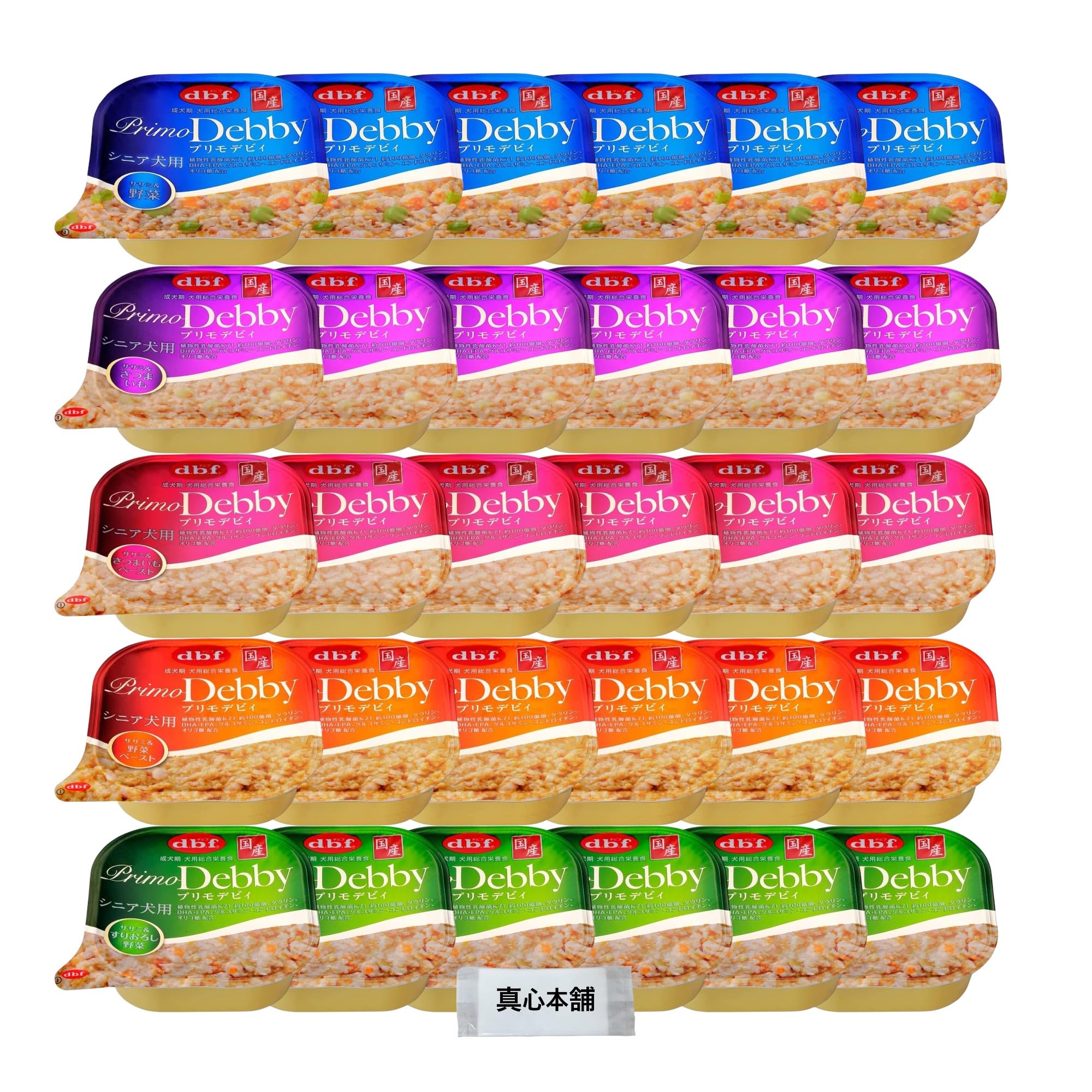 【まとめ買い】 デビフ プリモデビィ シニア犬用 95g 5種 × 各6個 (計30個）ドッグフード