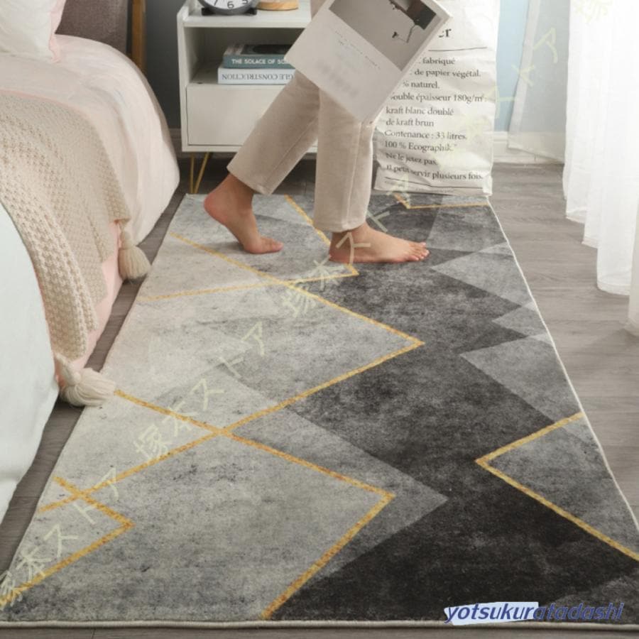早い者勝ち カーペット 2畳 3畳 ラグ 洗える オールシーズン ラグマット 長方形 北欧 おしゃれ 幾何 柄 滑り止め付き カーペット 軽量 低反発 大きい オールシーズン