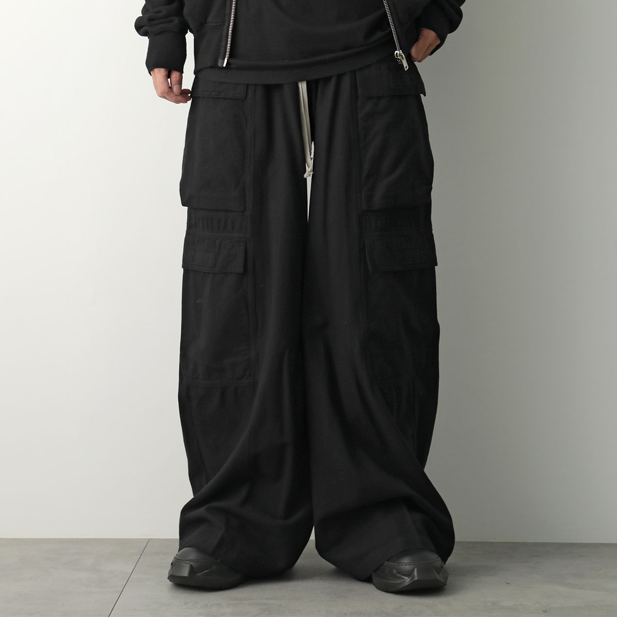 Rick Owens DRKSHDW リックオウエンス ダークシャドウ カーゴパンツ DOUBLE CARGO JUMBO BELAS DU02E7398 CFL メンズ ワイド 09/BLACK