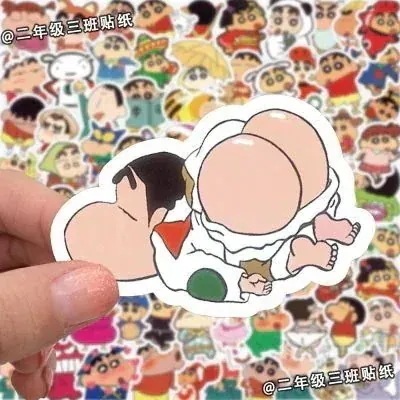 【20点セット】100枚　重複しない　防水シールセットマニュアルシール　DIY素材　シール　クレヨンしんちゃん　手帳シール 65,863円