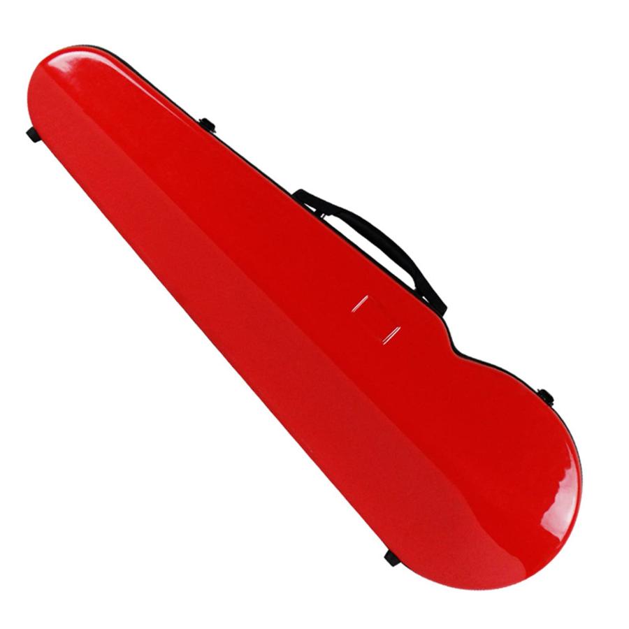 フルサイズバイオリンケース湿度計内蔵のプロフェッショナルバイオリンケースハンドルアクセサリーバッグポータブル軽量バイオリンバックパック Red