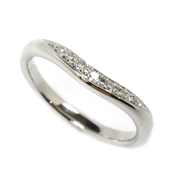 ROYAL ASSCHER ロイヤル・アッシャー Pt950プラチナ ダイヤモンド リング・指輪 ダイヤモンド0.05ct 7.5号 2.9g レディース 中古 美品