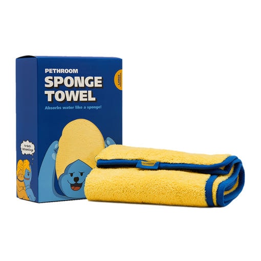 [フェスルーム] スポンジタオル(L) 犬/ 猫 専用 極細糸 タオル