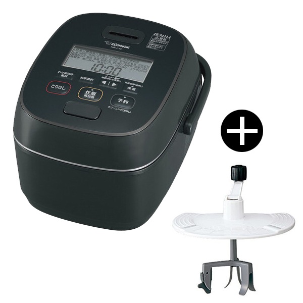 NW-JY10-BA ブラック 極め炊き 圧力IH炊飯器 (5.5合炊き) + 洗米器 セット