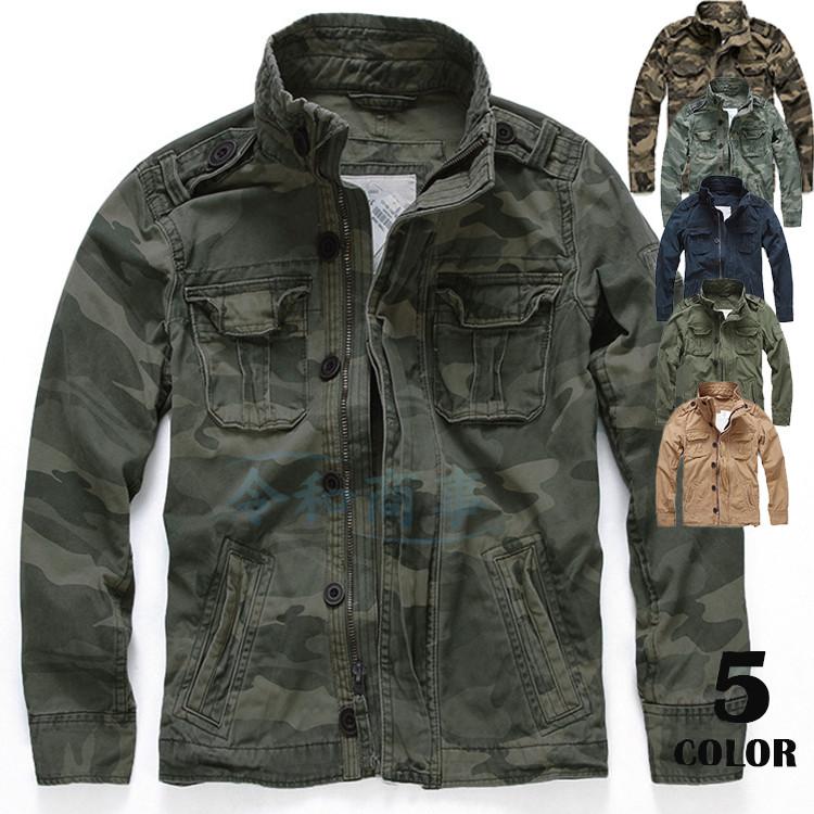 ジャケット メンズ ミリタリージャケット 厚地 高級 迷彩柄 ブルゾン ジャンパー 秋服