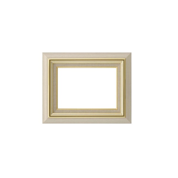 日本製 油絵額縁 フレーム F4号 アイボリー 壁掛けひも アクリル 8116 油額 油絵額 額 額縁 7,629円