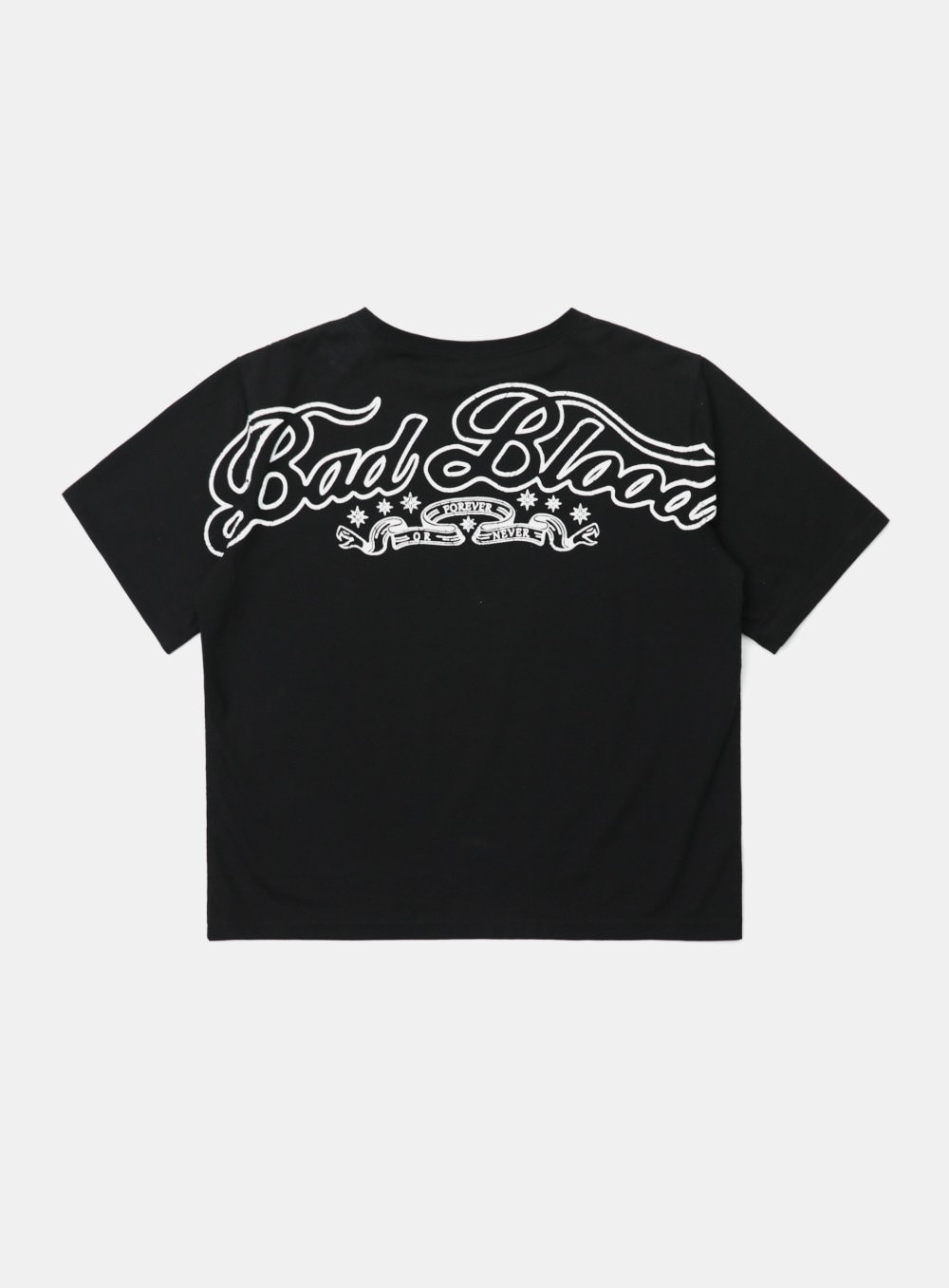 【BADBLOOD】 MYSTIC 1/2 PRINT T-SHIRT SLIM FIT : BLACK