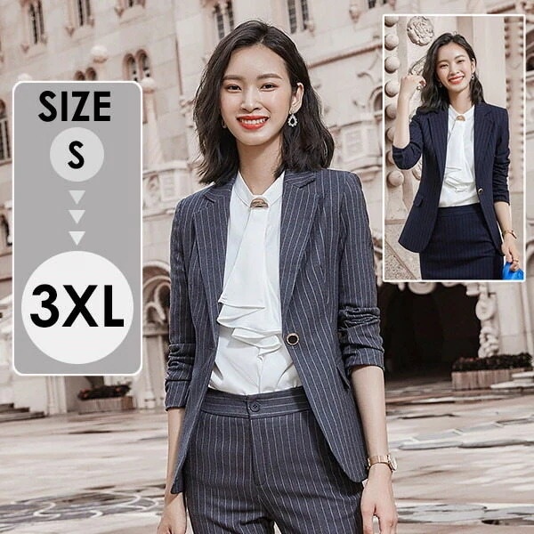 スーツ レディース パンツスーツ セットアップ 縦縞 フォーマルスーツ ビジネススーツ 春 秋 ママスーツ レディーススーツ 卒業式スーツ 入学式 入園式 卒業式 卒園式 ママ 母 母親 親 七五三