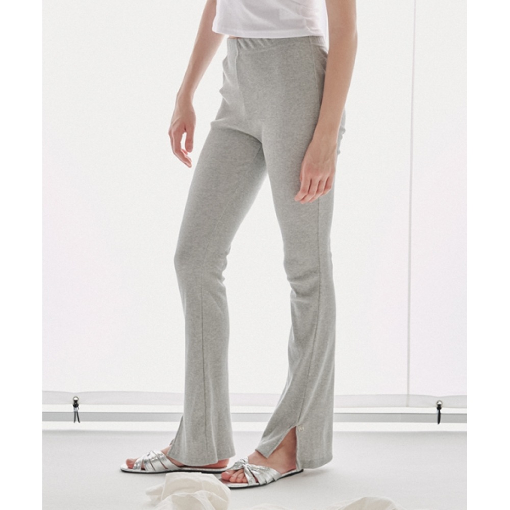 RONRON ロゴレイヤーゴルジレギンスパンツグレー