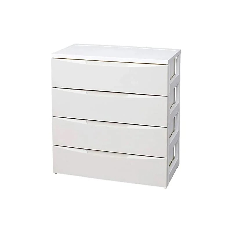 チェスト ルーム 4段 日本製 幅72奥行41.5高さ80.5cm ホワイト / アイボリー 白 プラスチック RC-724