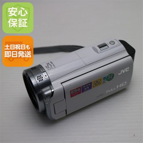 超美品 GZ-E565 シルキーホワイト デジタルビデオカメラ Victor 123