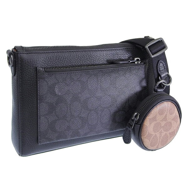 コーチ バック メンズ ショルダーバッグ アウトレット ホールデン クロスボディ ブロックド シグネチャー キャンバス ブラック レザー CW372QBXAJ COACH 24,336円