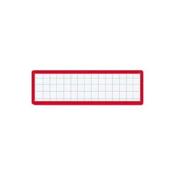 （まとめ）コクヨ マグネット見出し 19×75mm赤 マク-402R 1セット（10個）(×10セット)