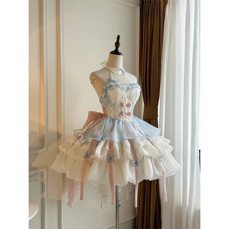ロリータプリンセス特製ホルターネックサスペンダースカート