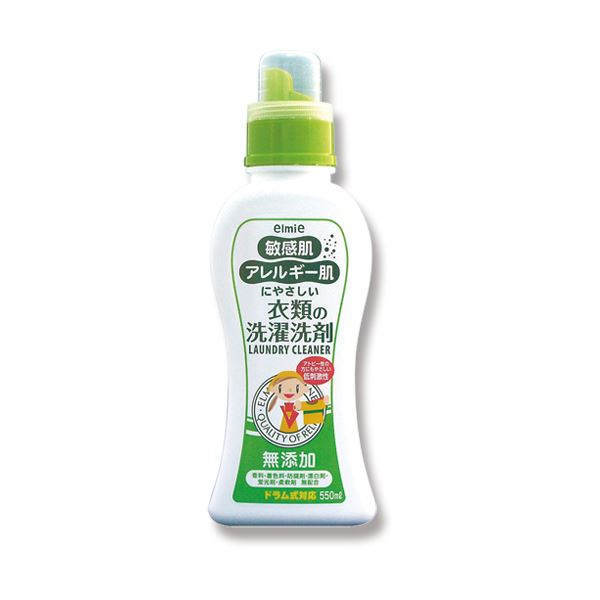（まとめ） コーセー エルミー敏感肌/アレルギー肌にやさしい衣類の洗濯洗剤 本体 550ml 021663 1本 [x5セット]