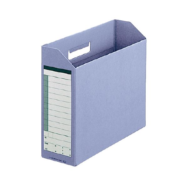 (まとめ) プラス ダンボックス A4ヨコ背幅100mm ブルー BF10-A4-100 1セット(10冊) (×10セット)