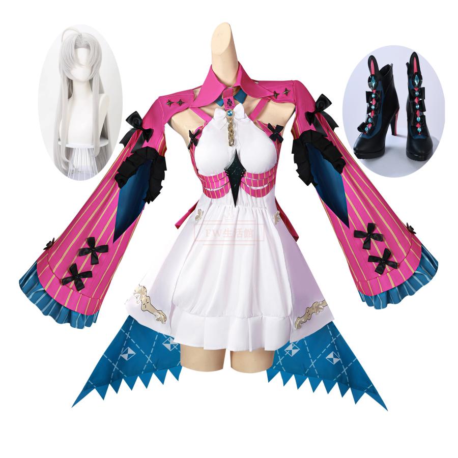 鳴潮 Wuthering Waves 風 カルロッタ コスプレ衣装 ウィッグ 靴 ハロウィン 演出服 変装 8,450円