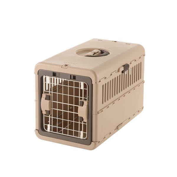 キャンピングキャリー折りたたみ M ダークブラウン(ペット用品)