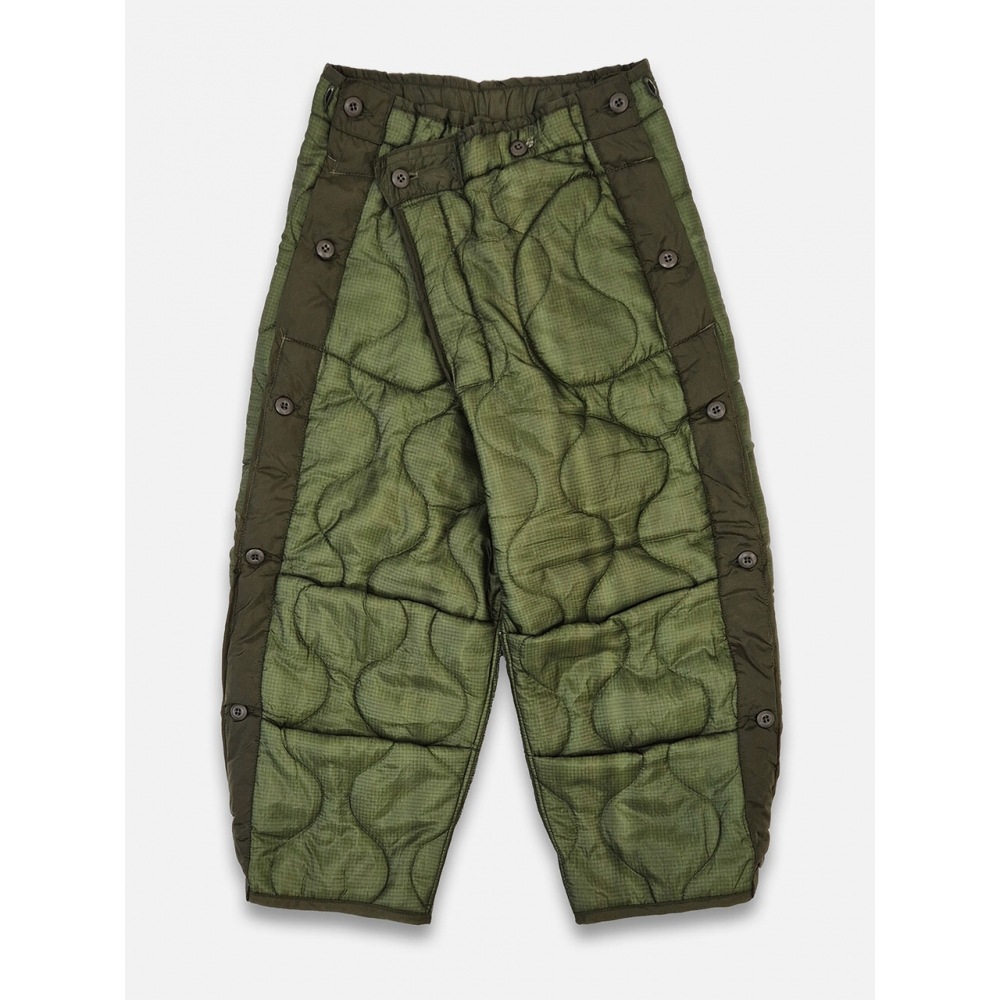 ORLEANS STORE オルレアンズレッドワークキルティングクロスオーバーパンツ