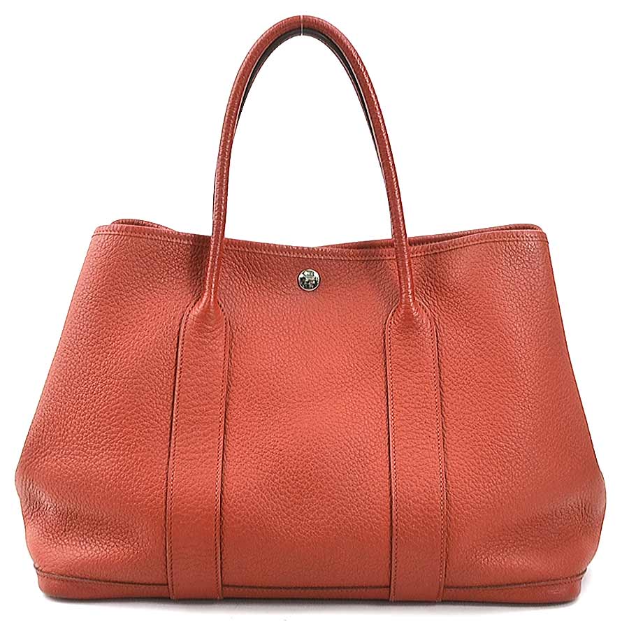エルメス HERMES ハンドバッグ トートバッグ ガーデンパーティ 36PM カントリー ルージュデュセス シルバー レディース e59678a
