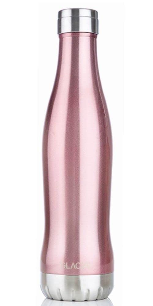 GLACIAL 水筒 600ml 炭酸対応 真空断熱 ステンレスボトル 保温 保冷 高性能 北欧デザイン ギフト対応 ピンクダイヤモンド