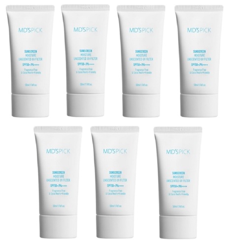 エムディスピック 無香子茶 水分 日焼け止め 50mlx7 全350ml SPF50+PA++++ すべての肌用 無臭 無色