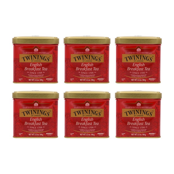 Twinings Twinings 6-SET English Breakfast Tea Loose Tea 3.5oz