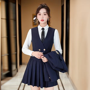新しい春と秋の JK 制服カレッジ スタイル スーツ ジャケット小さなスーツ スカート日本の JK カレッジ クラス制服