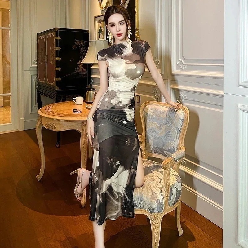 【JY.上品】 ワンピース フォーマル パーティードレス キャバドレス 着痩せ 大人 チャイナドレス 同窓会 披露宴 卒業式 結婚式 演奏会 ウェディング 成人式 正式 18 二次会 発表会30%まで