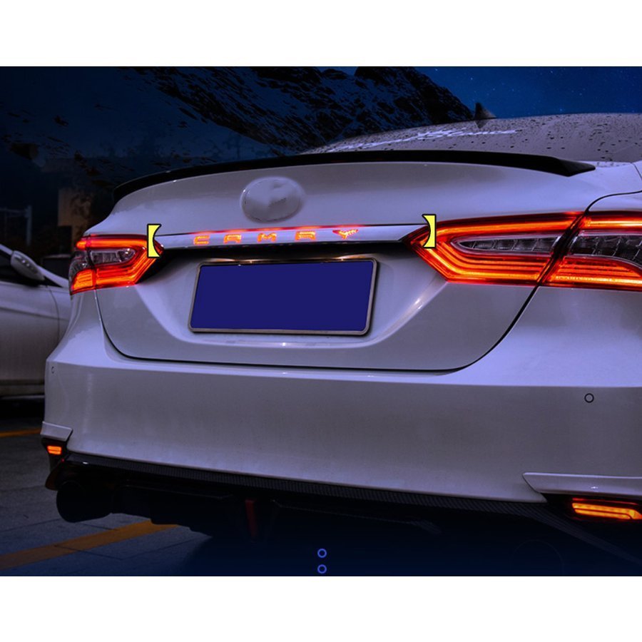 新作 流れる LED テールランプ 新型カムリ 70系 CAMRY シーケンシャル テールゲートランプ テールライト バンパー 外装 パーツ Aタイプ