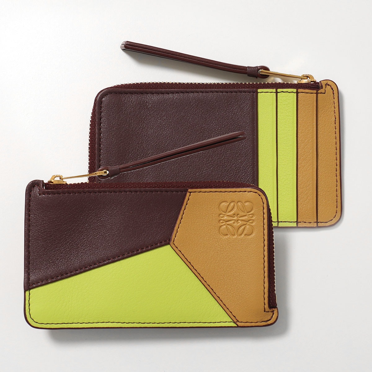 LOEWE ロエベ コインケース PUZZLE パズル C510Z40X16 レディース アナグラム カードケース フラグメントケース ミニ財布 1061/SAHARA-BURGUNDY