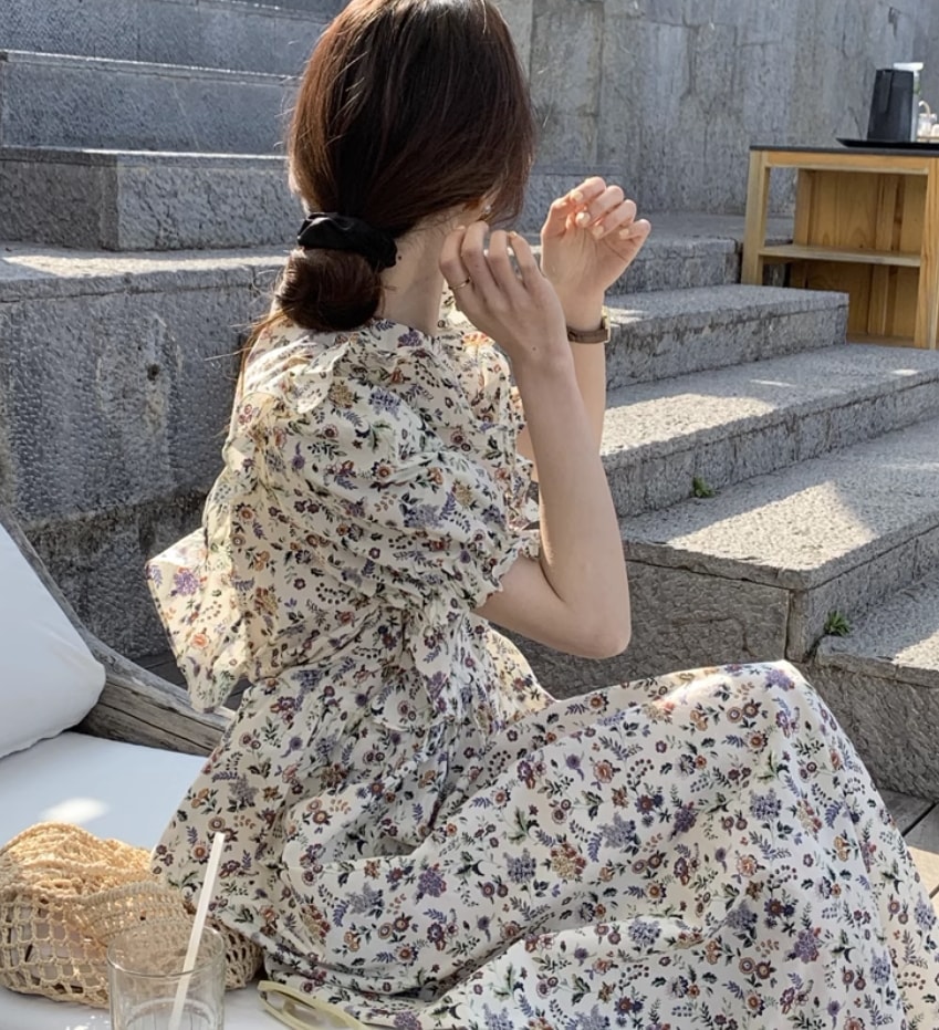 ワンピース デート モテアイテム シャツワンピース 半袖 ボリュームスリーブ コットン 大人可愛い きれいめ 上品 おしゃれ かっこいい 大人可愛い ラブリー キュート ガーリー クール モード系