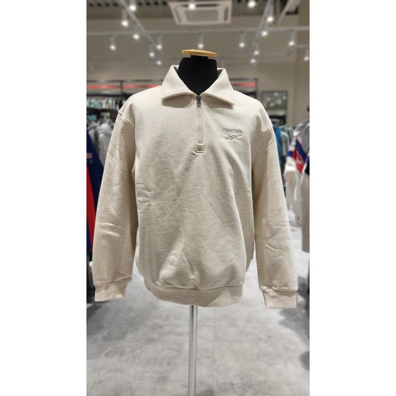 [驪州店] RETS3FM90I1 ベクターハーフジップ スウェットシャツ 男女共用長袖Tシャツ