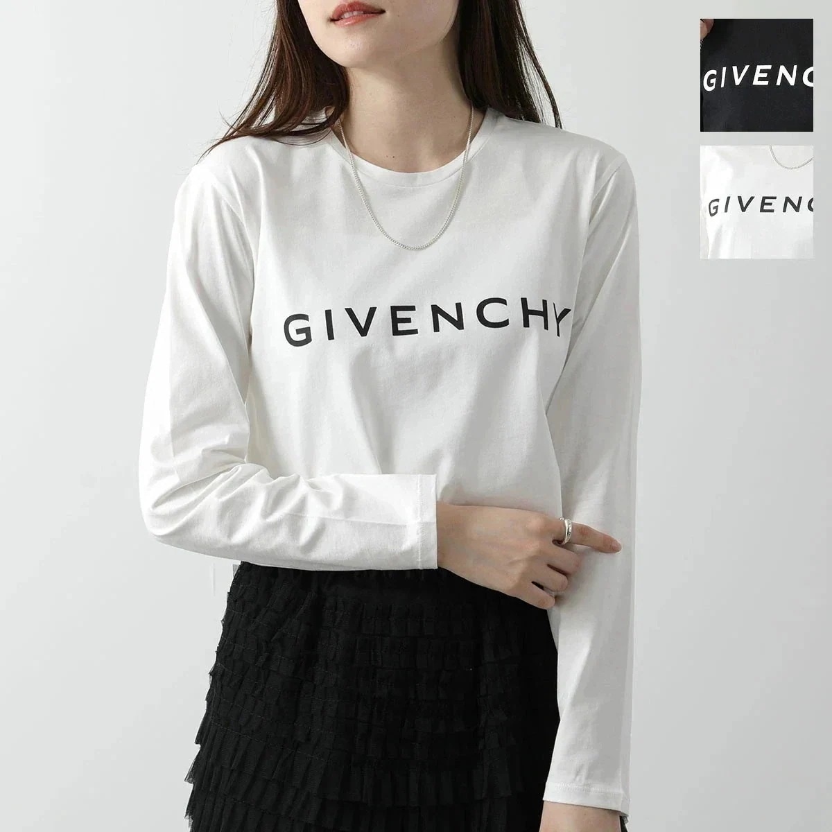 GIVENCHY KIDS ジバンシィ キッズ Tシャツ H30430 レディース ガールズ 長袖 カットソー ロンT ロゴT コットン クルーネック カラー2
