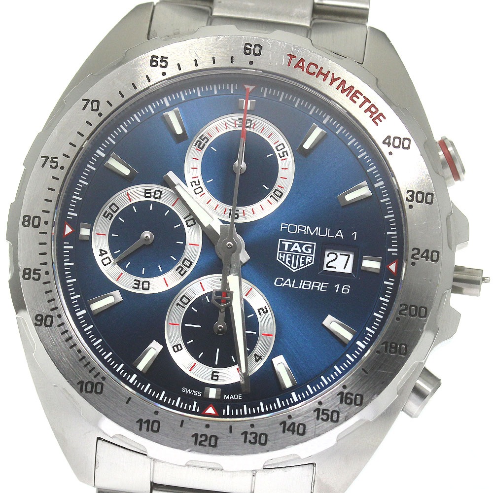 訳あり タグホイヤー TAG HEUER CAZ2015.BA0876 フォーミュラー1 キャリバー16 クロノグラフ 自動巻き メンズ 箱・保証書付き_847952【中古】