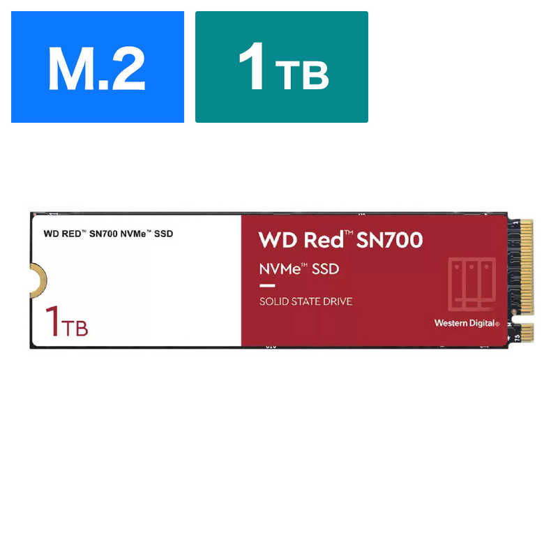 WESTERN DIGITAL　内蔵SSD WD Red SN700 NVMe SSD バルク品　WDS100T1R0C