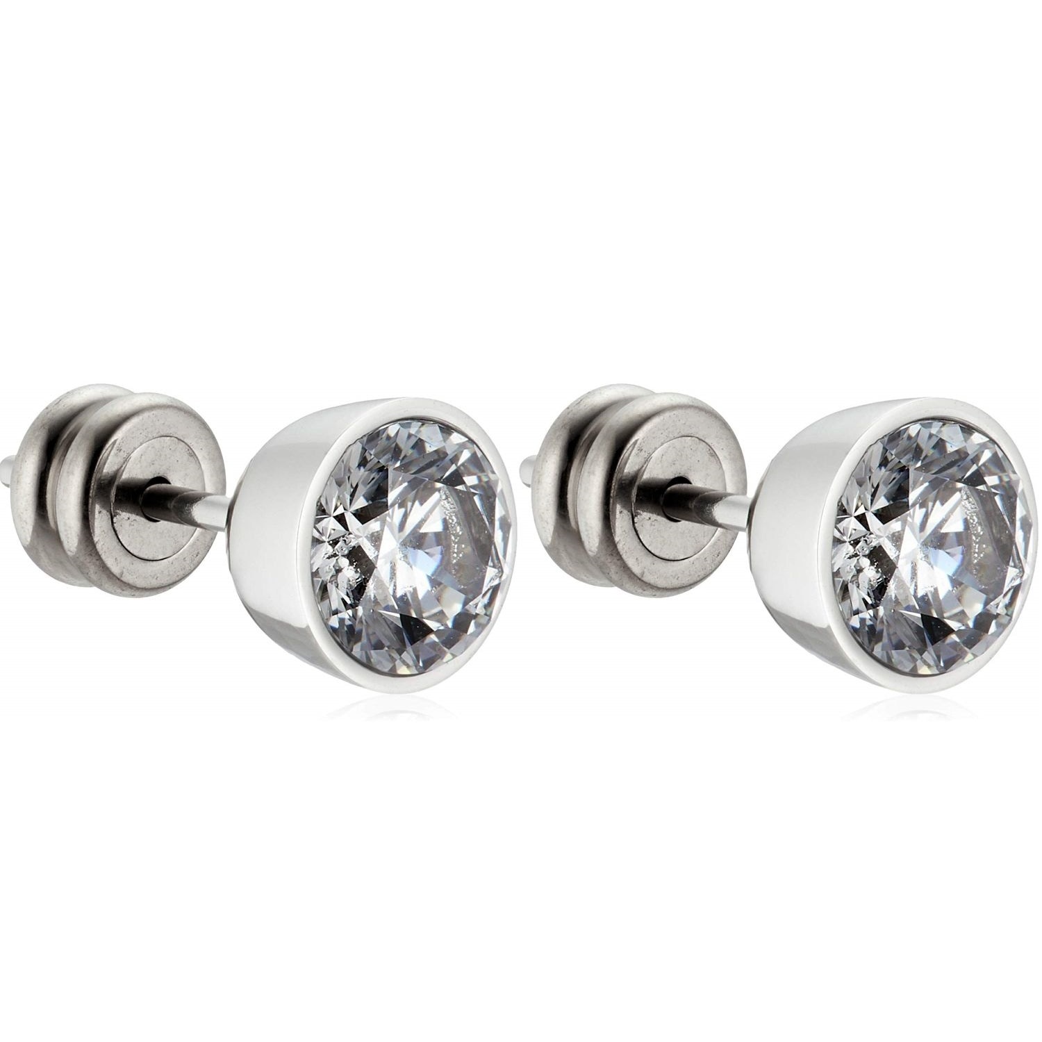 ピアス ２点セット 両耳用 スタッズ シルバー LHMP002NS サージカルステンレス キュービックジルコニア メンズ 男性 ギフト プレゼント おすすめ 誕生日 クリスマス バレンタイン お祝い