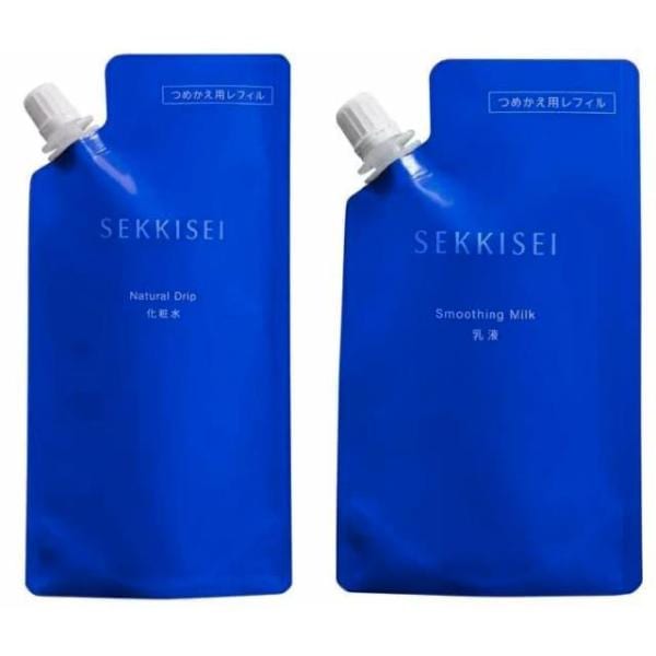 雪肌精　クリアウェルネス　ナチュラル　ドリップ+スムージング　ミルク　化粧水乳液レフィルセット