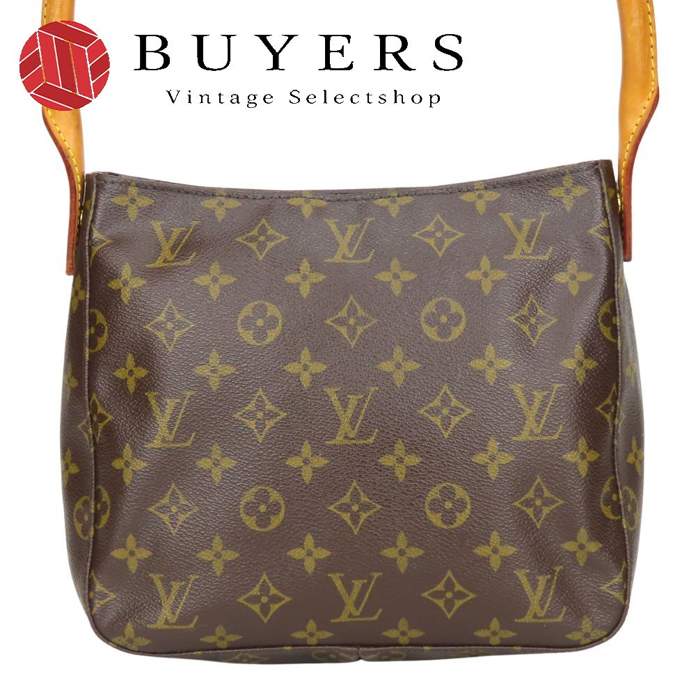 中古 ショルダーバッグ ルーピングＭＭ M51146 モノグラム ヌメ革 ブラウン 人気 定番 普段使い レディース 女性