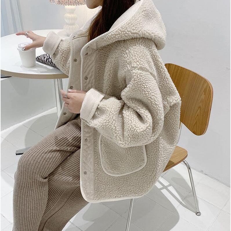 20%値下げ,本日限りボアコート レディース ムートンコート 冬 秋 ブルゾン ボアジャケット もこもこ ファーコート フード付き 防寒 ゆったり ボリューム袖 秋冬 フェイクムートンボアコート レデ