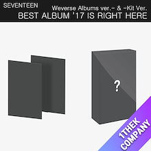 （Weverse特典）( ２種セット ) SEVENTEEN BEST ALBUM 17 IS RIGHT HERE -Weverse Albums ver.- & -Kit Ver.