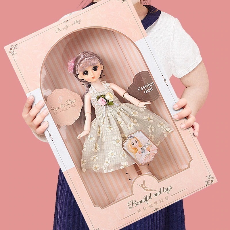 幼稚園女の子ギフト訓練機関ギフト小さな女の子のおもちゃ30センチメートル長髪バービー人形ギフトボックス