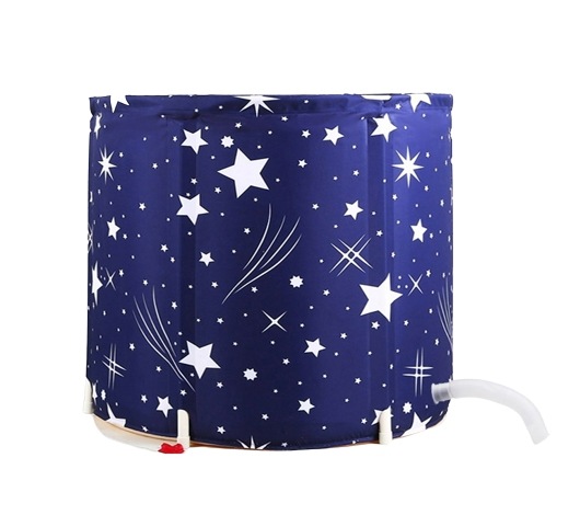 新光折りたたみ式1人浴槽半身浴移動式ミニホームスパ