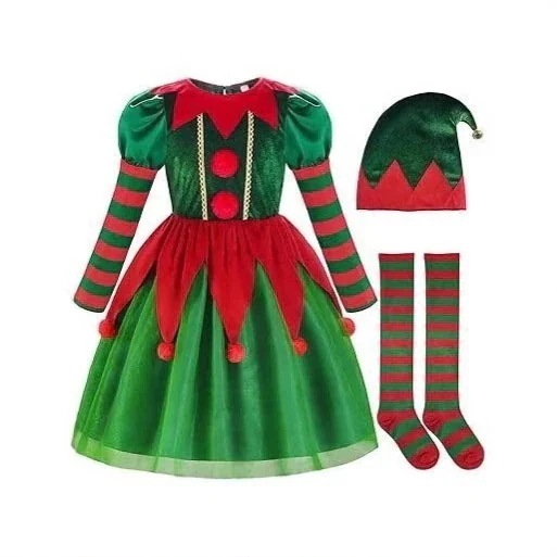 25大人気クリスマス24 ピエロスーツ子供メッシュプリンセスドレスガールズドレススーツクリスマスハロウィンパフォーマンス衣装