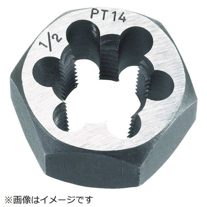 トラスコ中山　六角サラエナットダイス PT5/8-14　TD658PT14