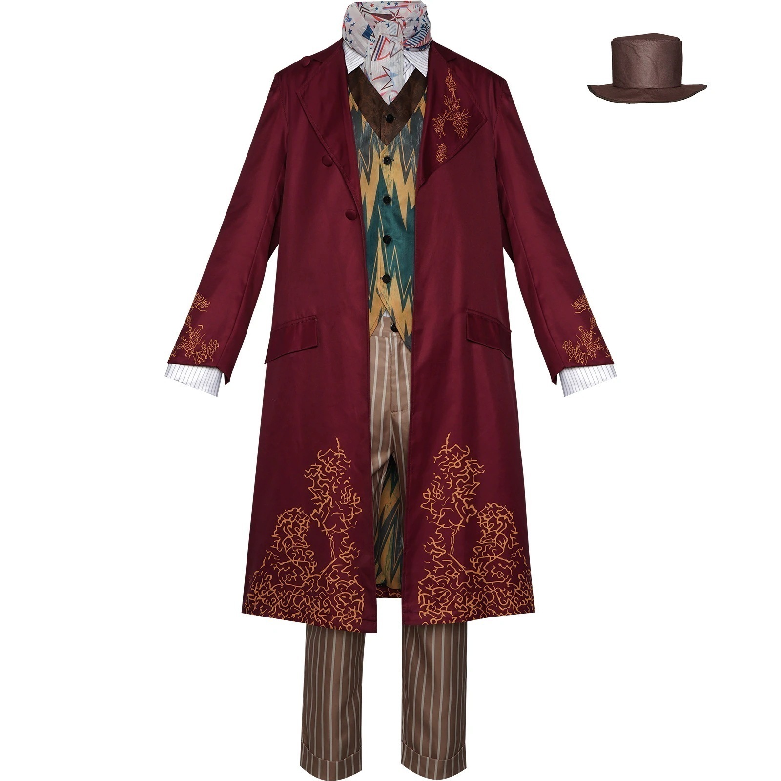 ハロウィーンワンカcos服ウィリー・ワンカと同じチャーリーとチョコレートコスプレ衣装