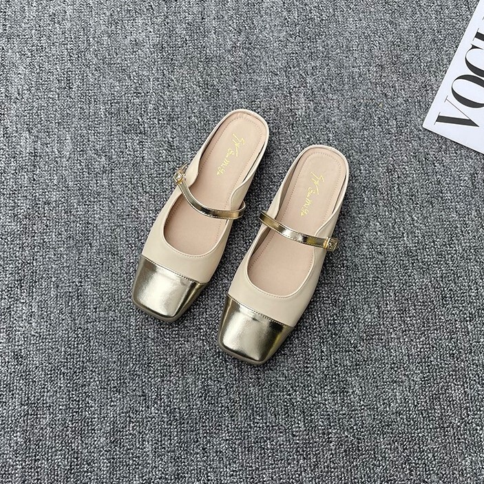 パンプス レディース フラットシューズ ぺたんこシューズ ストラップシューズ ローヒール フラット ぺたんこ 1.5cm 2.5cm スクエアトゥ ベルト フェイクレザー かわいい 大人可愛い 6,283円